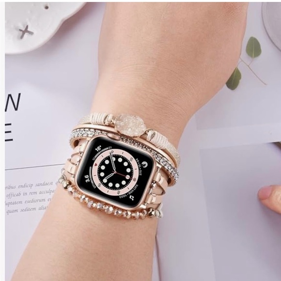 NIB Beaded Boho Bracelet Compatible for Apple Watch Band - Picture 6 of 9